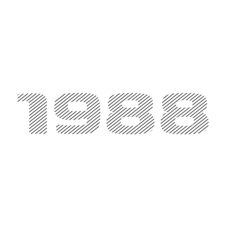 Geboren 1988 Retro Stripe Modernes Geburtstagsdesign