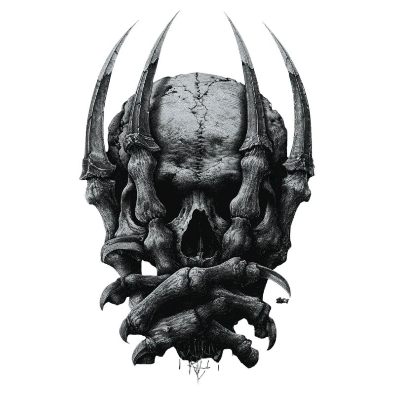 Dark Gothic Schädel 