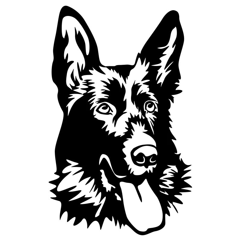 German shepherd head