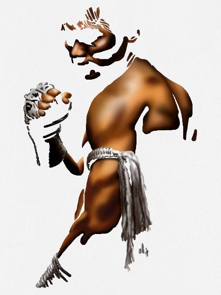 Kampfgeist Boxer Illustration