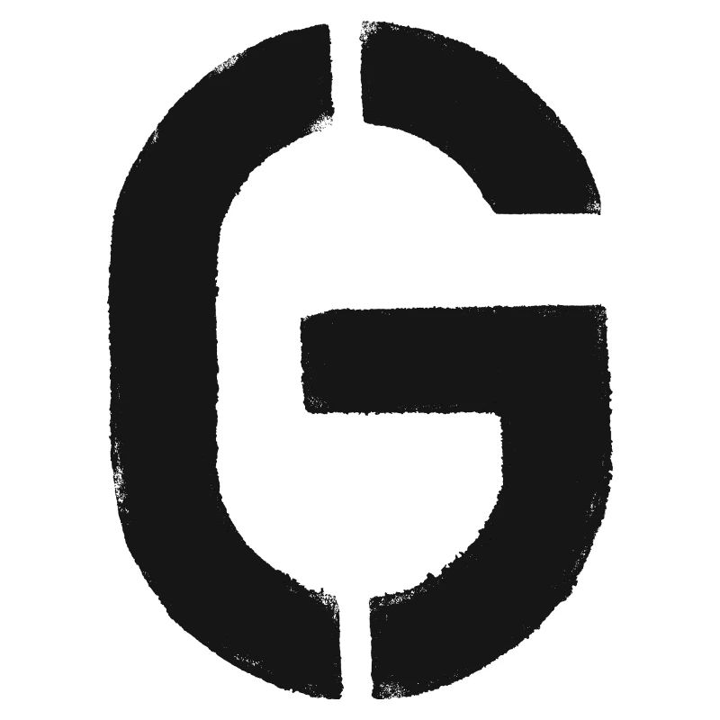 G - Schablone / Buchstabe