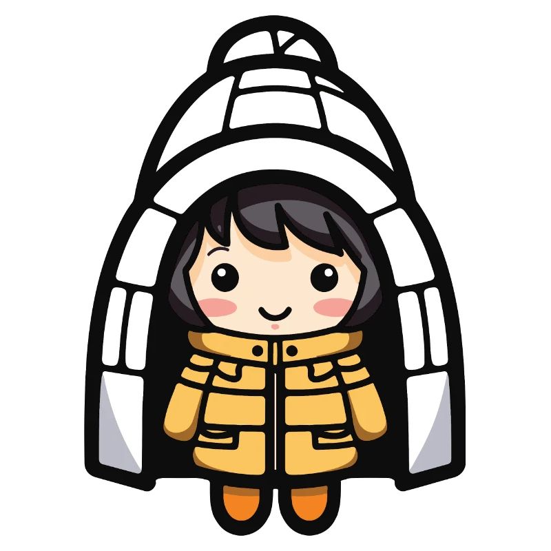 Eskimo Winter Comic Iglu