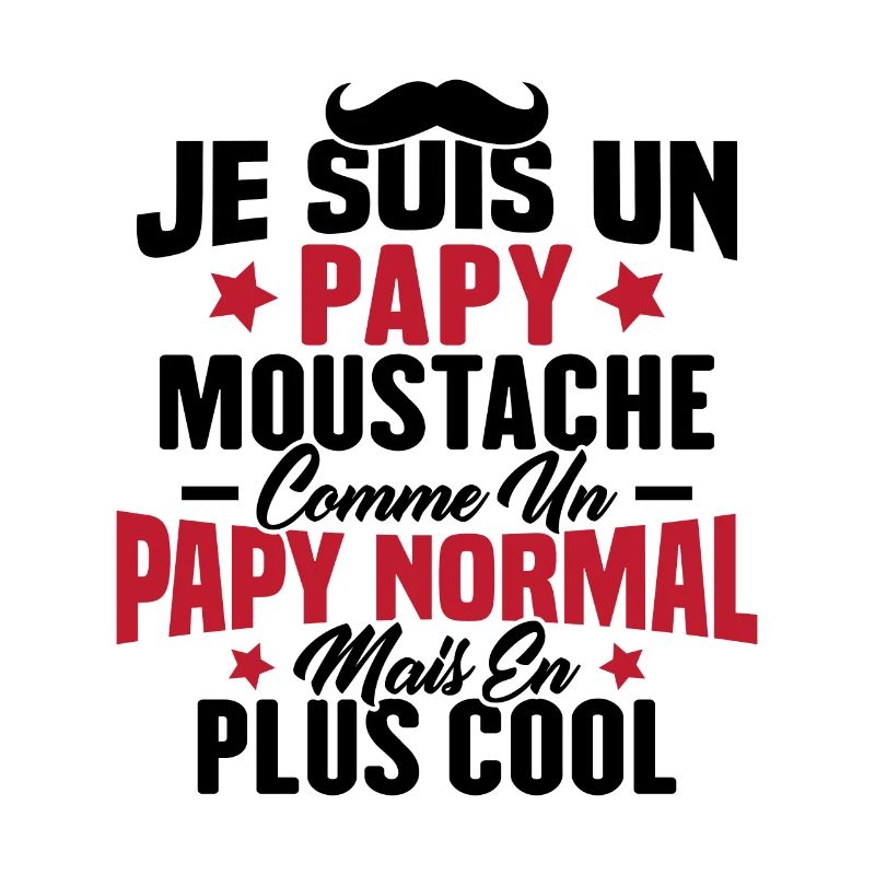 Un papy moustache comme un papy normal