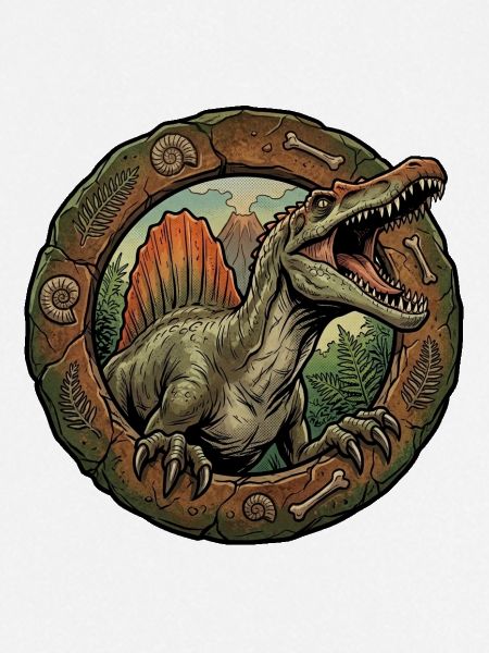 Spinosaurus im Steinring