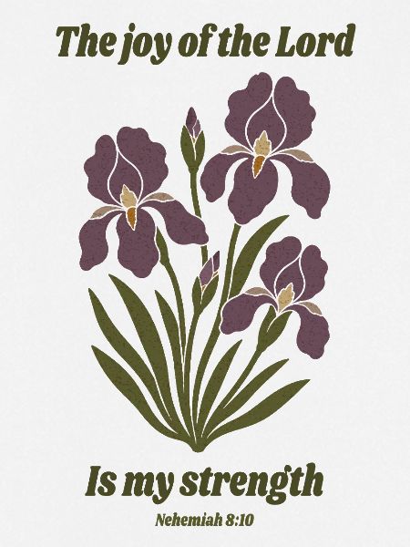 Die Freude des Herrn – Iris-Blumendesign