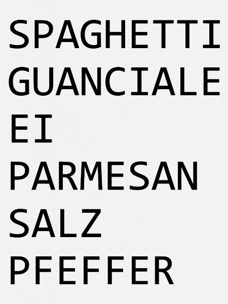 Carbonara Rezept