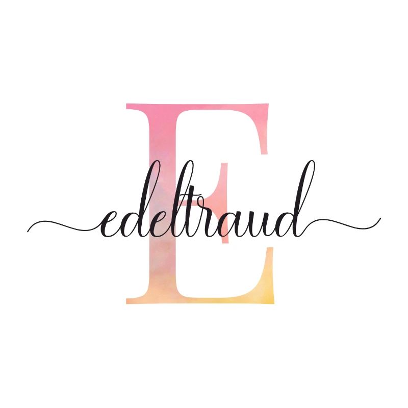 E| Monogramme | Nom | EdeltraudAquarelle