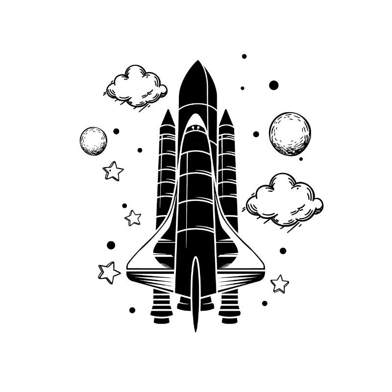 Vaisseau spatial - Astronaute spatial de fusée