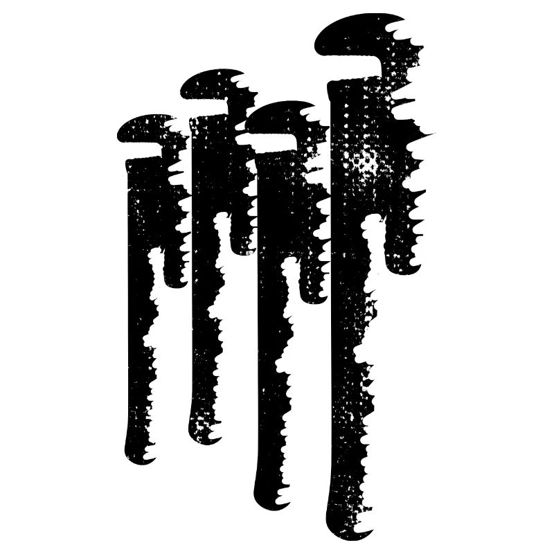 Pipe wrench sketch