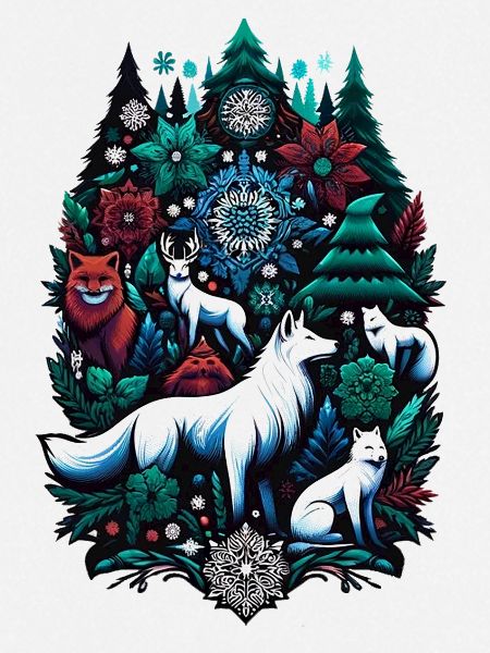 Winter Fuchs Wald