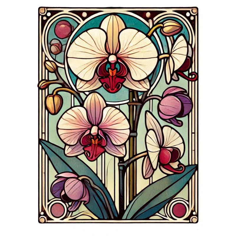 Orchidée de classe teintée