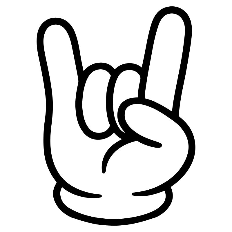 Hand Comic Party Sign