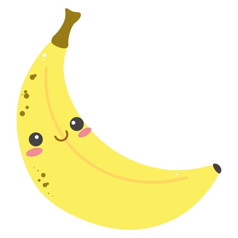 Banane heureuse parfaite pour les enfants