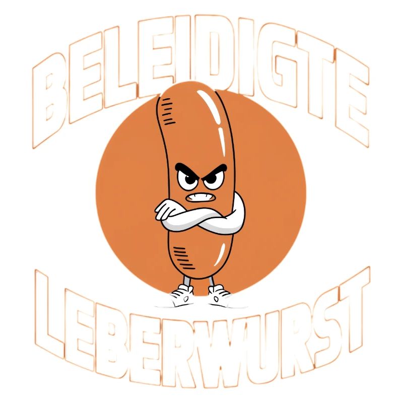 Graphique drôle de Liverwurst offensé