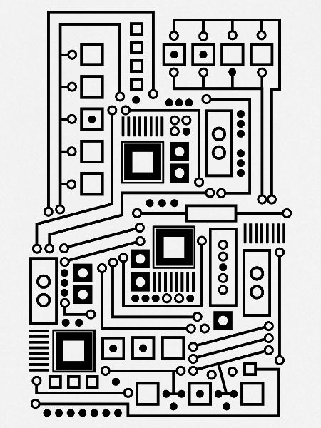 Platine Muster Technik Nerd