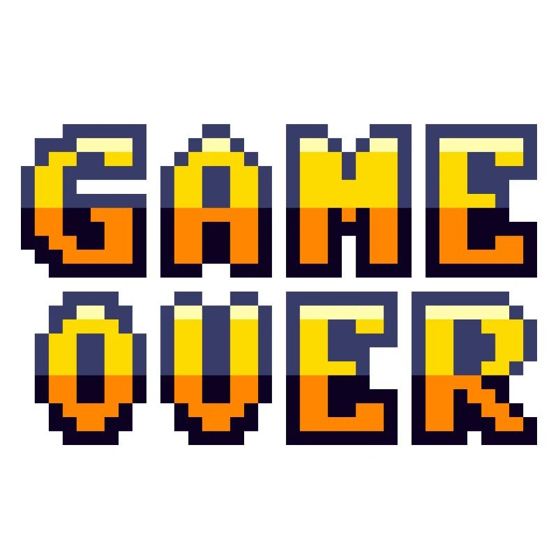 Game Over Retrogaming Vintage-Pixel