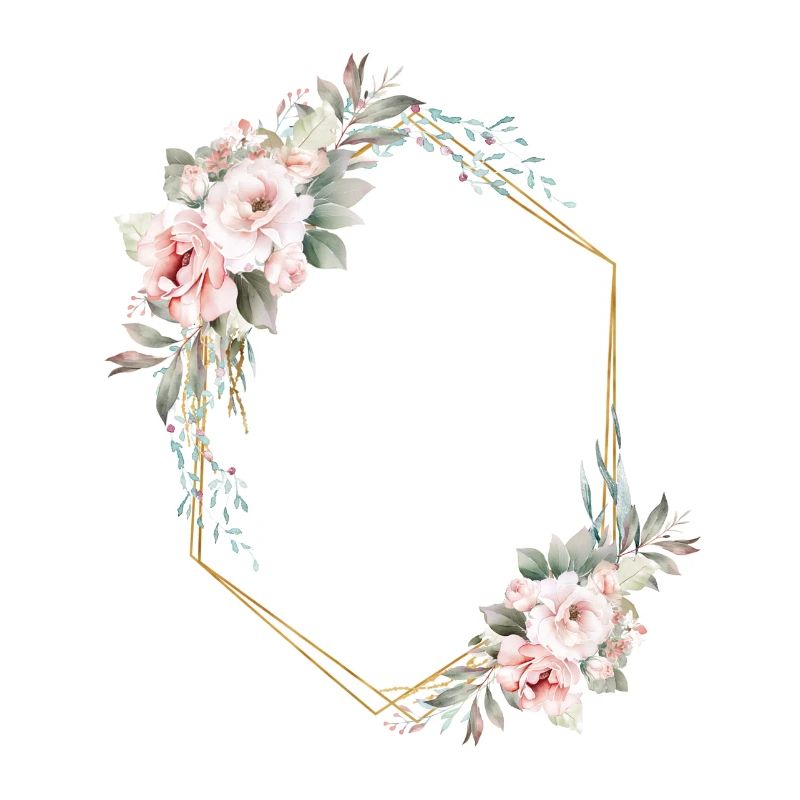 Floral pastel can be personalized