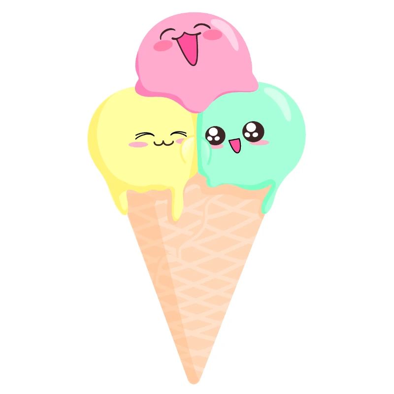mignon glace d’été Kawaii