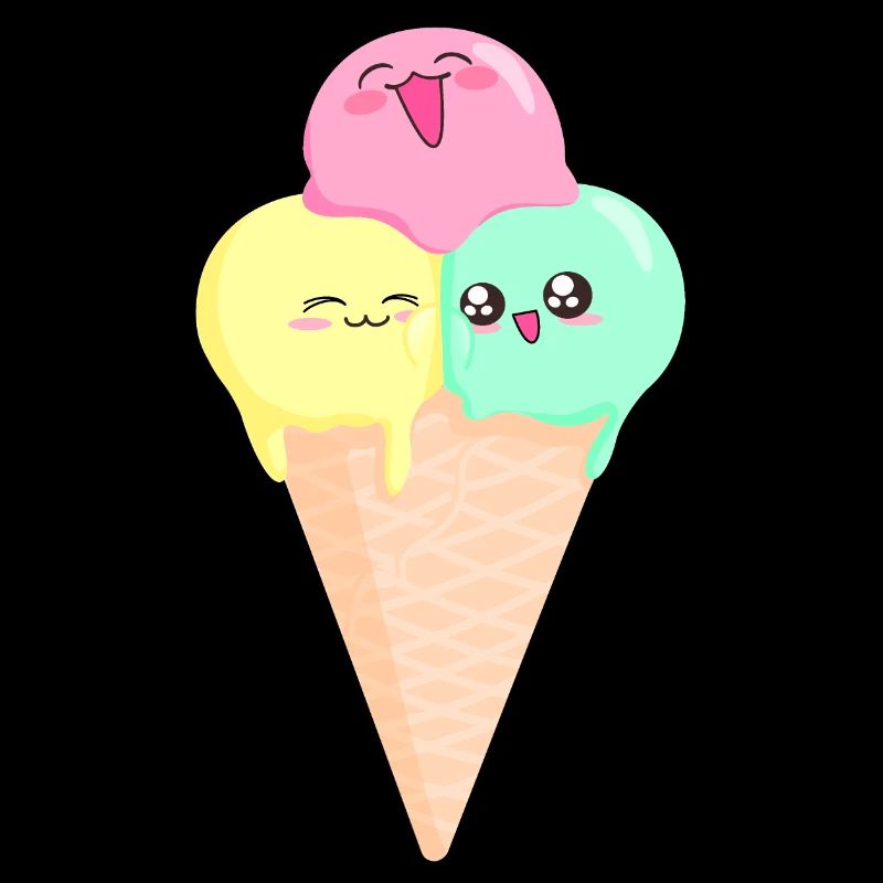 mignon glace d’été Kawaii