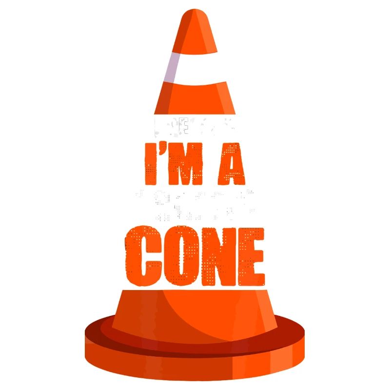 Traffic Cone Pun Illustration
