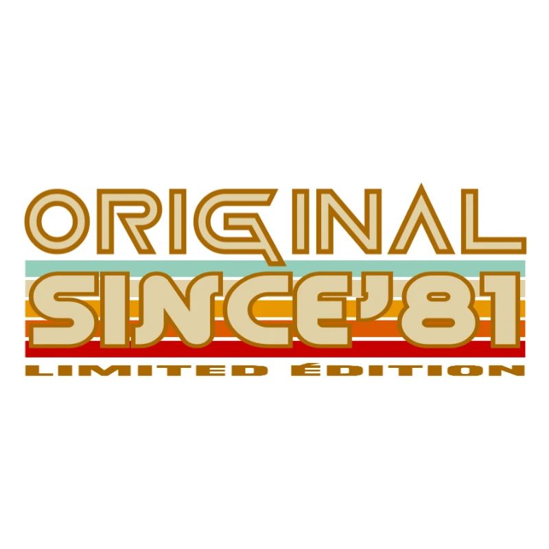Original seit 81 Retro-Abzeichen