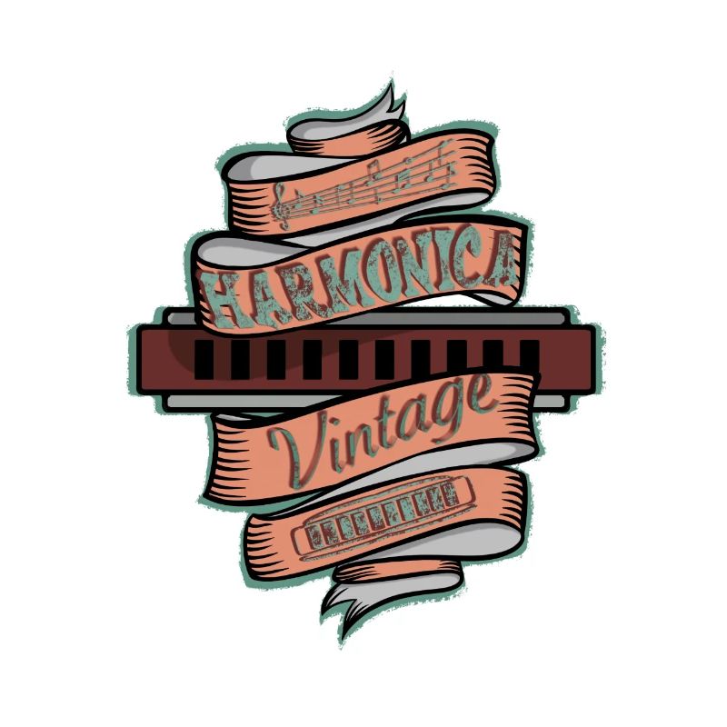 Vintage harmonica for harmonica player