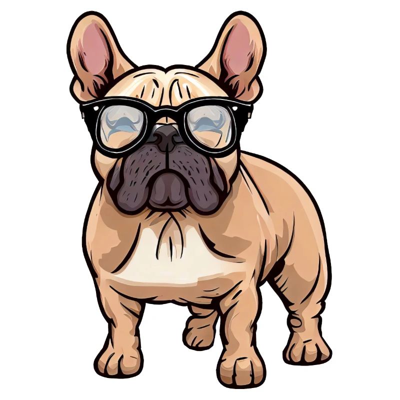 Frenchie der Nerd
