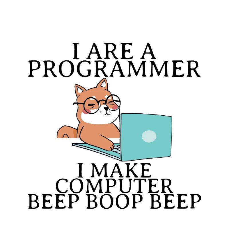 Je suis un programmeur Je fais bip d’ordinateur boop beep4