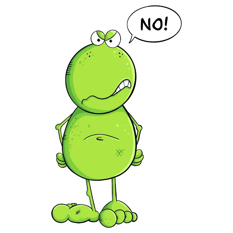 Funny No Frog I No Nö Statement