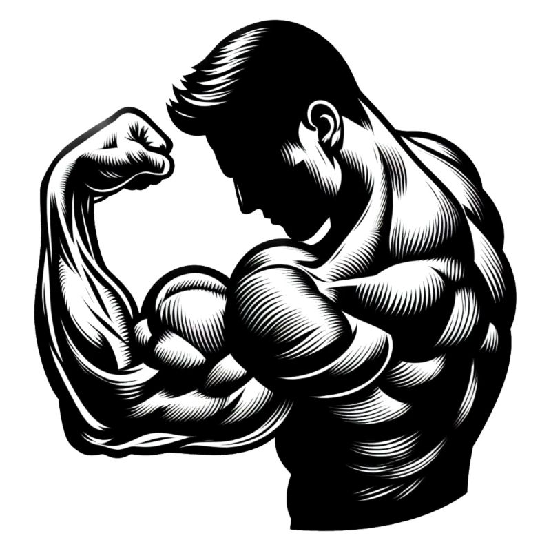 Flexing Biceps