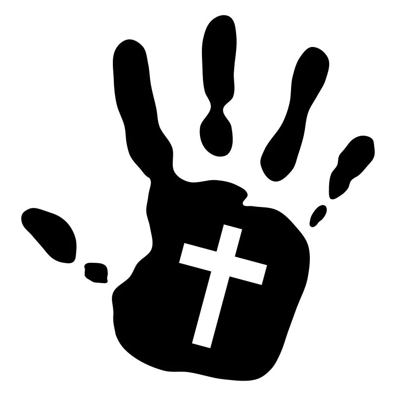 1c empreinte de la main de la Croix-