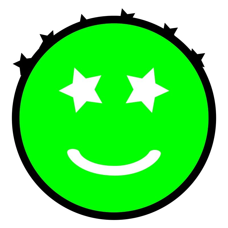 Smiley aux yeux étoilés | Graphique vectoriel