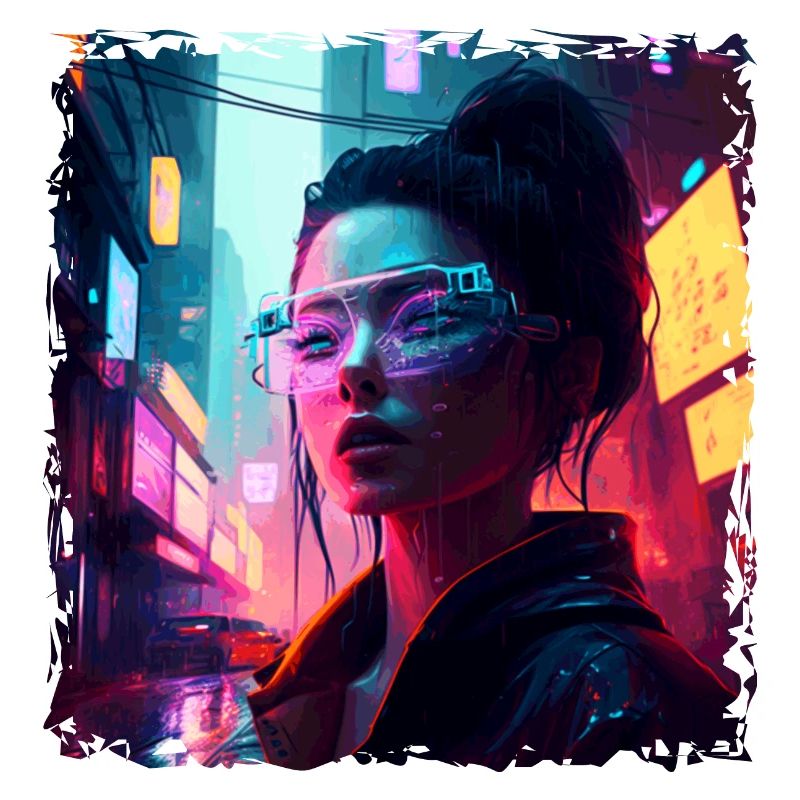 Hacker punk dans le cyberespace high-tech