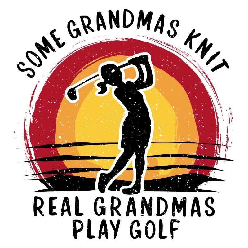 Golfende Großmutter – echte Power!