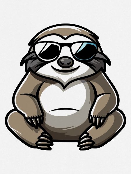 Faultier Comic Cool