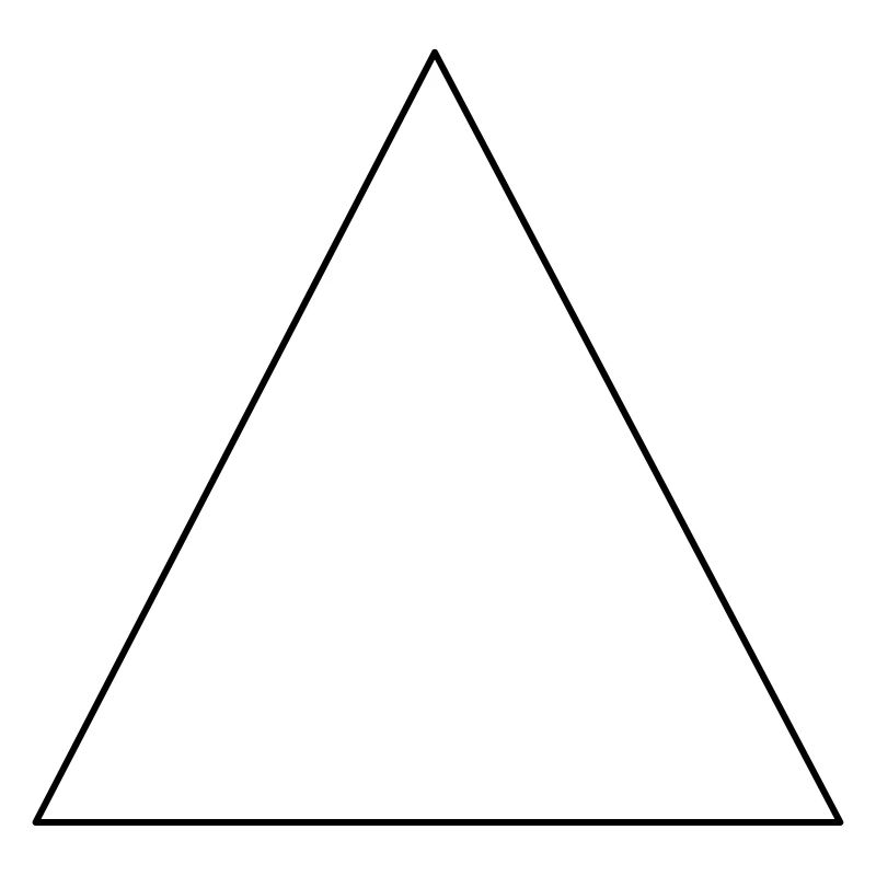 Triangle simple, minimaliste, idée cadeau