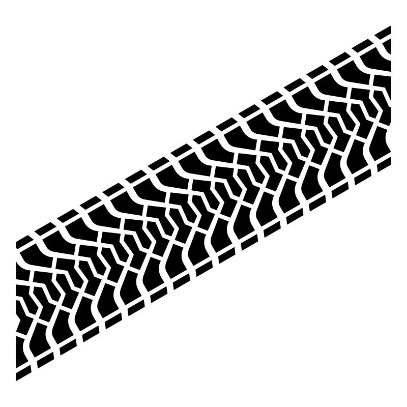 Diagonal empreinte du pneu