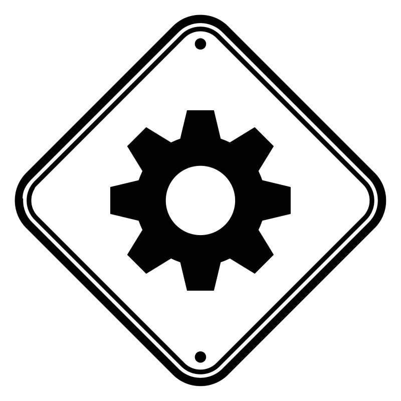 engineer gear danger shield zone caution mecha