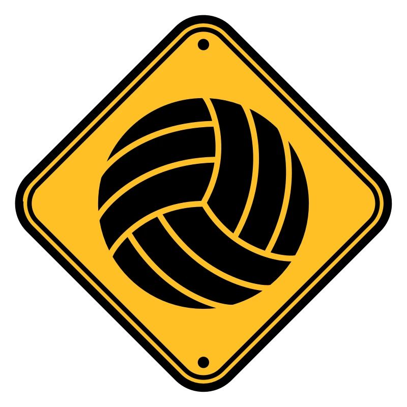 shield warning danger caution danger volleyball ro