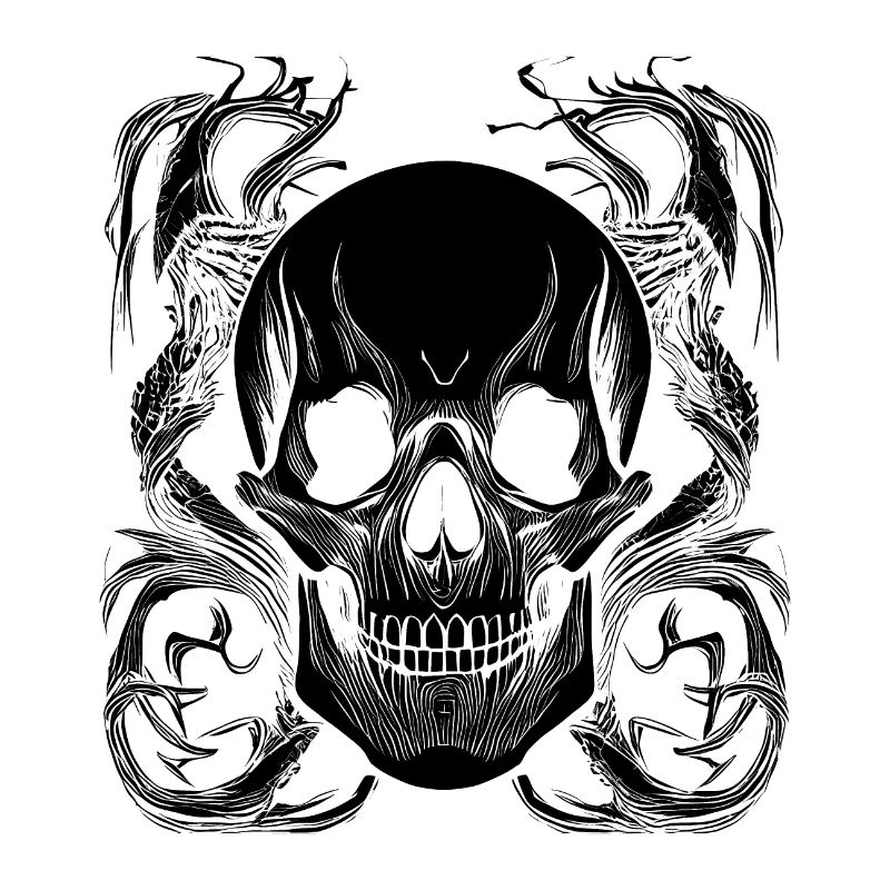 Halloween- oder Horror- Totenschädel