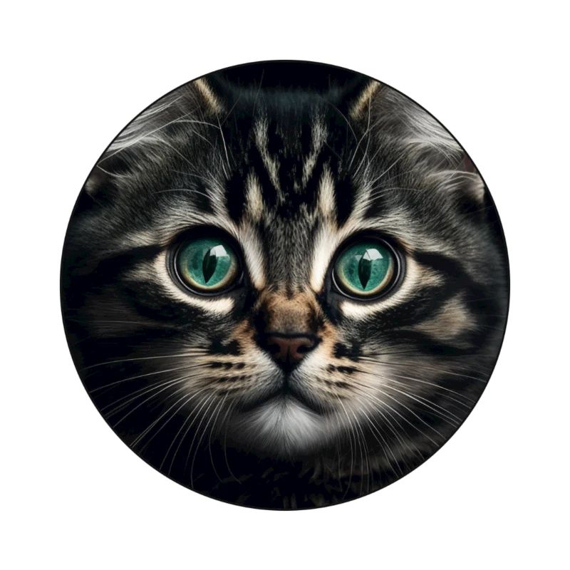 süßes Tabby-Kätzchen mit großen Augen