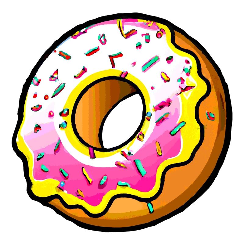 Beignet coloré