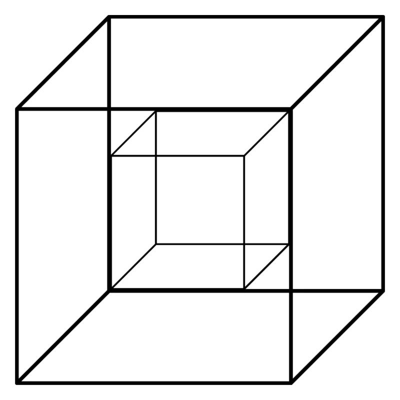 Cube abstrait