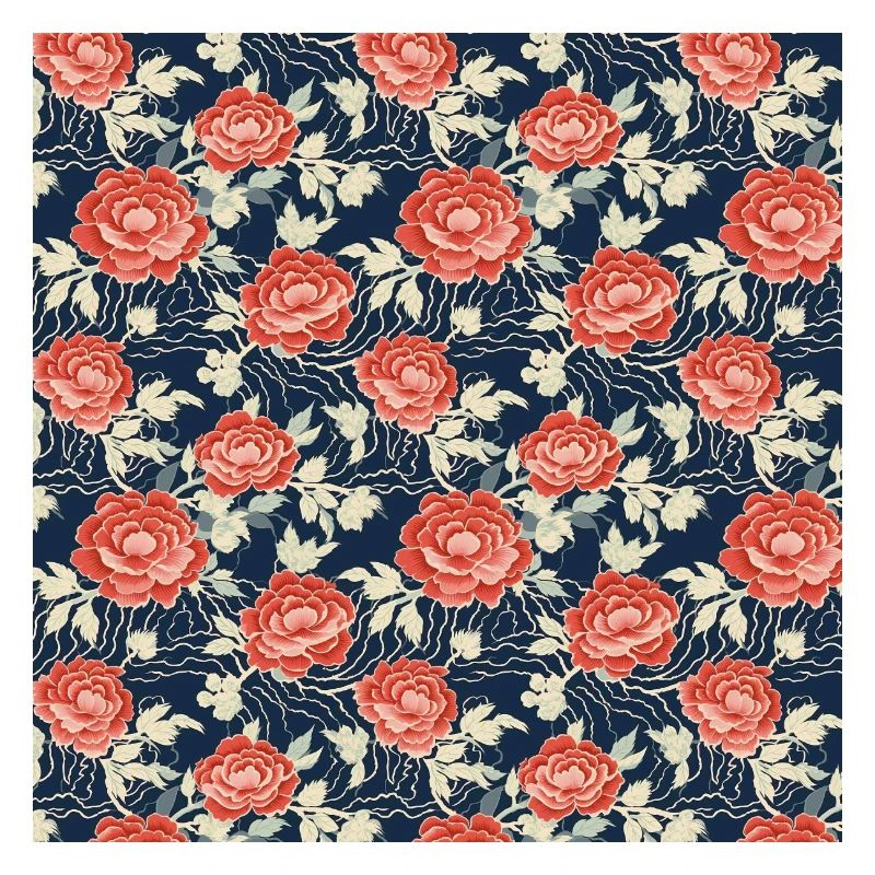 Roses Seamless Pattern Beautiful Elegant Aesthetic