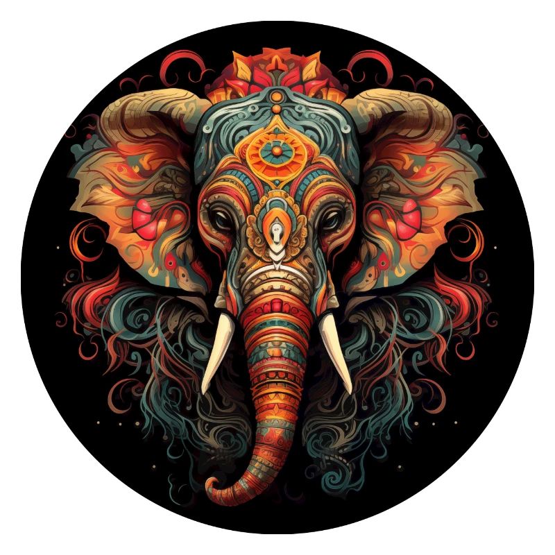Mandala weiblicher Elefant