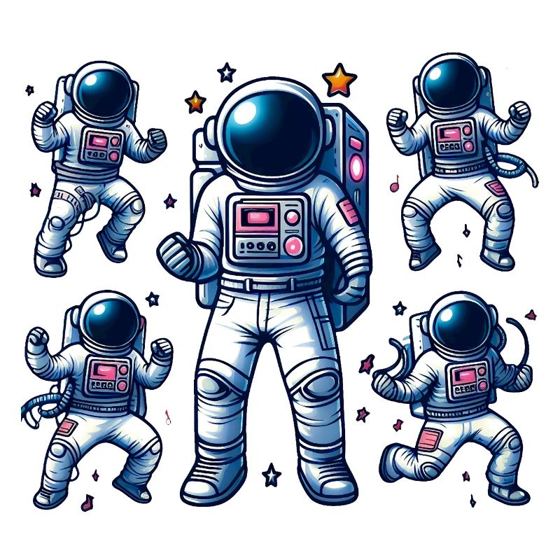 Voyage Spatial - Astroanut Lune Planet