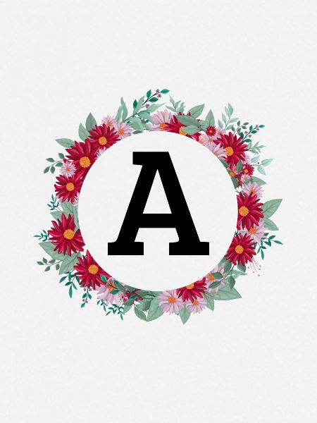 Blumenkrone Buchstabe
