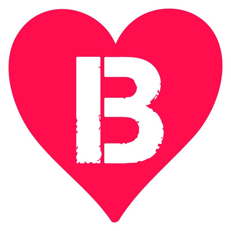 herz buchstabe b