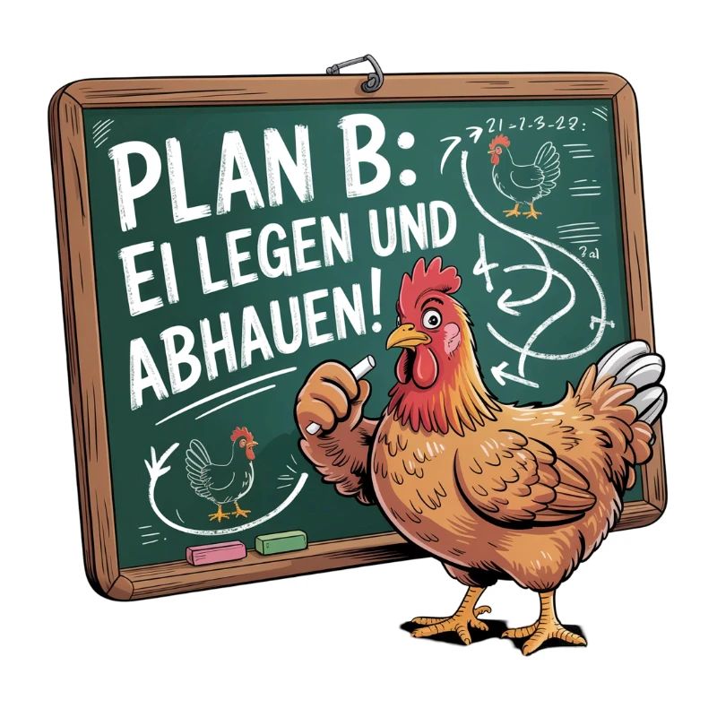 Plan B! Lay an egg and run away