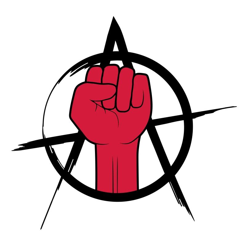 Conception de l'anarchie du logo Faust